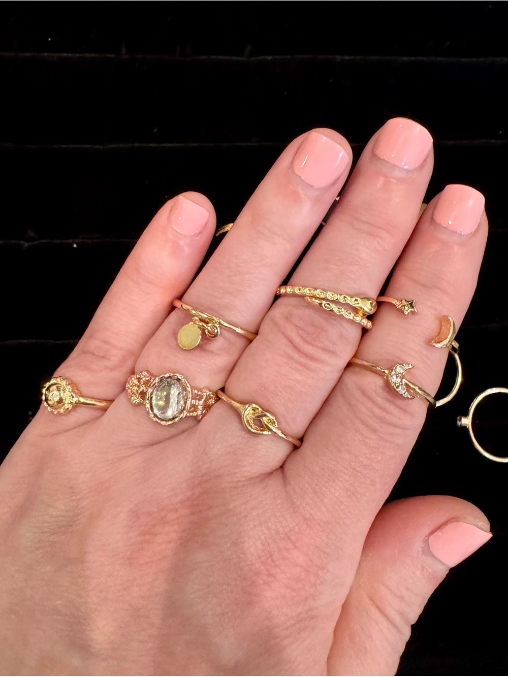 500 Fashion Rings 💍 Mystery Lot | **Dainty Rings - Sizes Mostly 5-8** - Picture 9 of 9